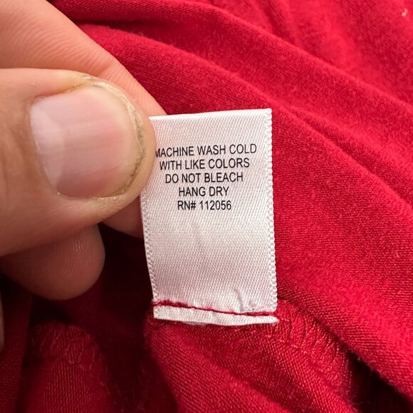 Zenana Premium Women's Plus Size Long Sleeved Blouse Size 2X Red - Picture 6 of 6